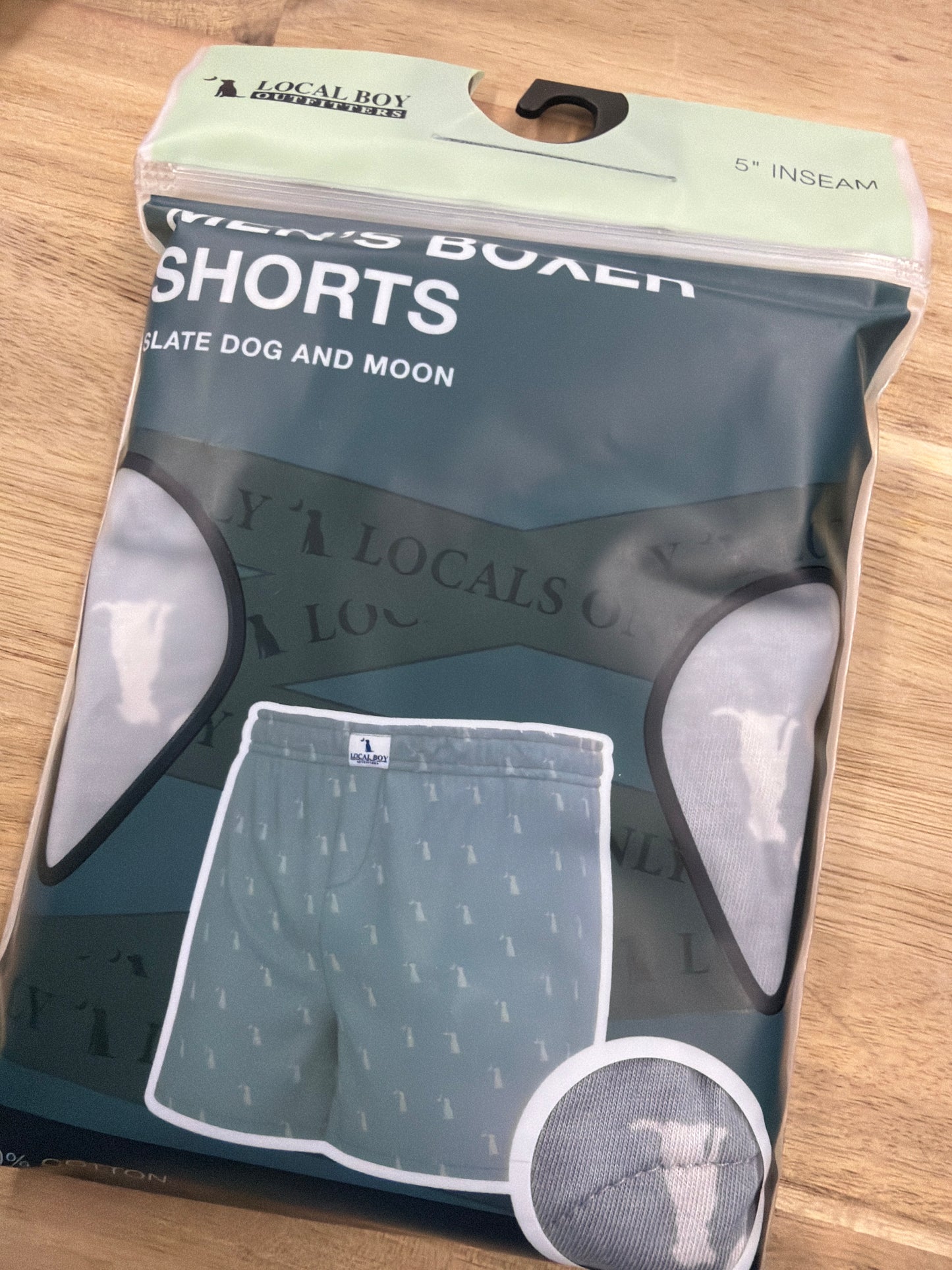 Local Boy Men’s Boxer Shorts - Slate Dog Moon