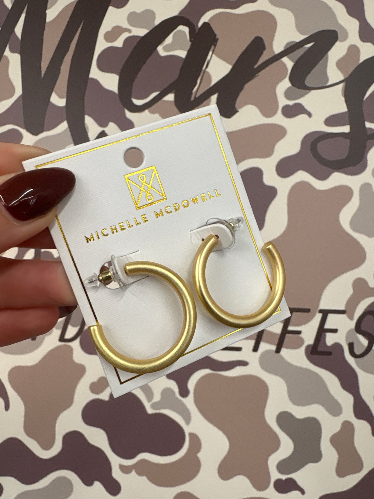 Michelle Mcdowell Cameron Earrings | Gold Brushed