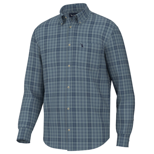 Youth Hoffman Dress Shirt - Navy/Slate/Light Blue