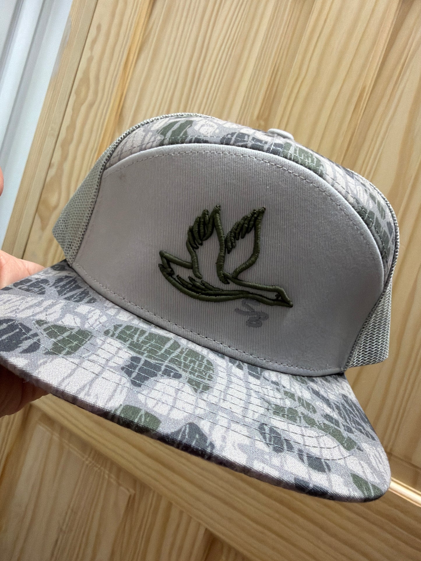 Speckle Bellies - Prep Goose SB hat Flatbill - Deep Swamp Vein Camo 7 Panel