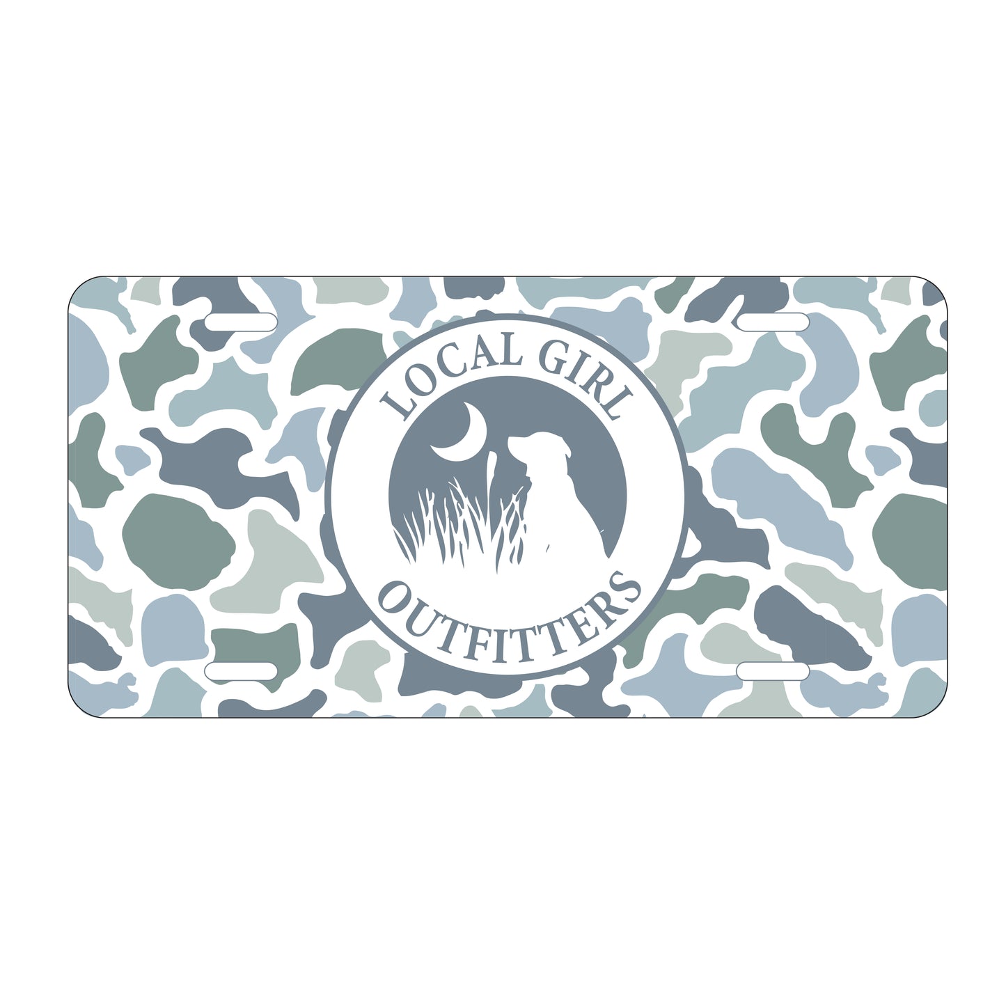 Local Girl License Plate Localflage Coast