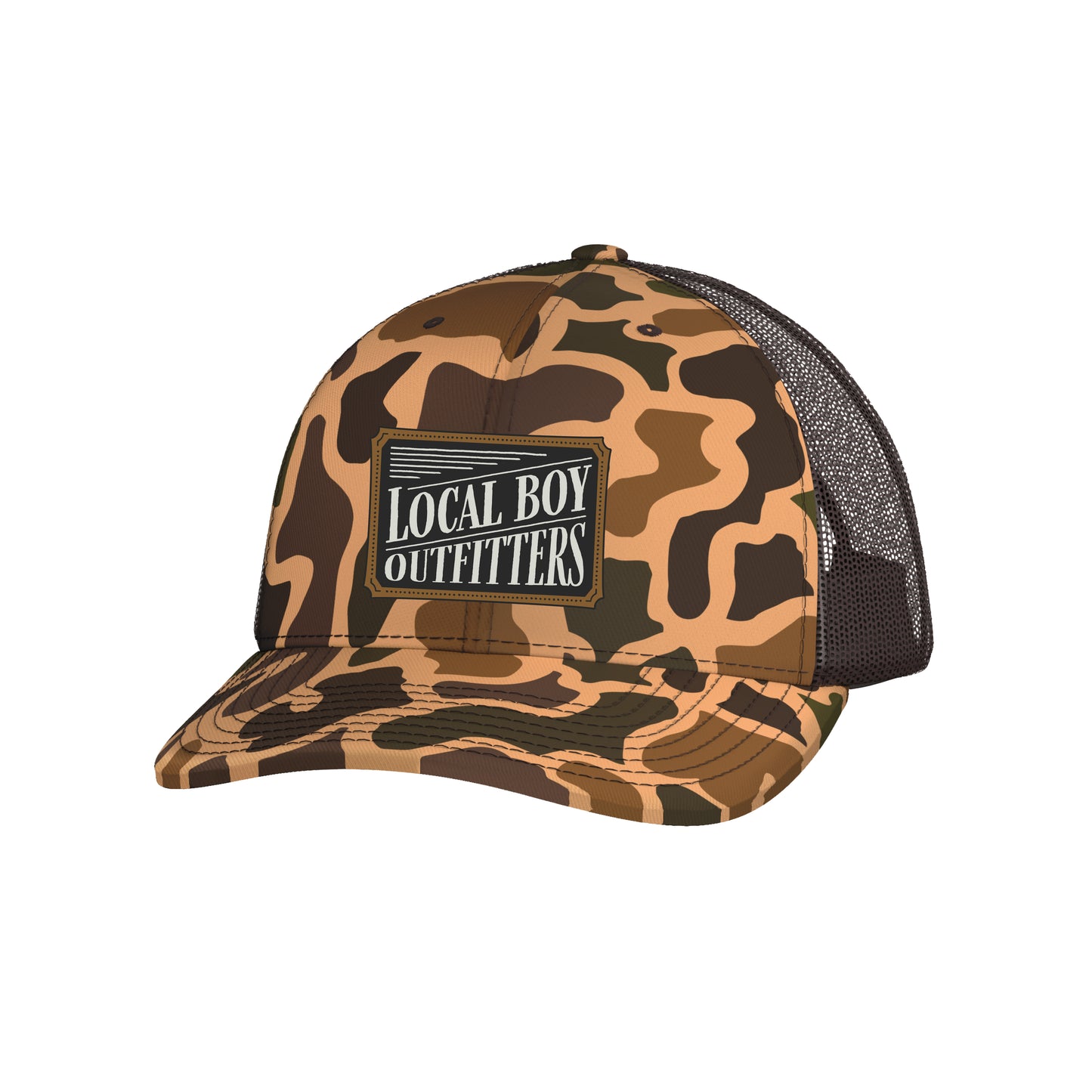 Local Boy Outfitters Outlaw Trucker Hat - Old School Camo