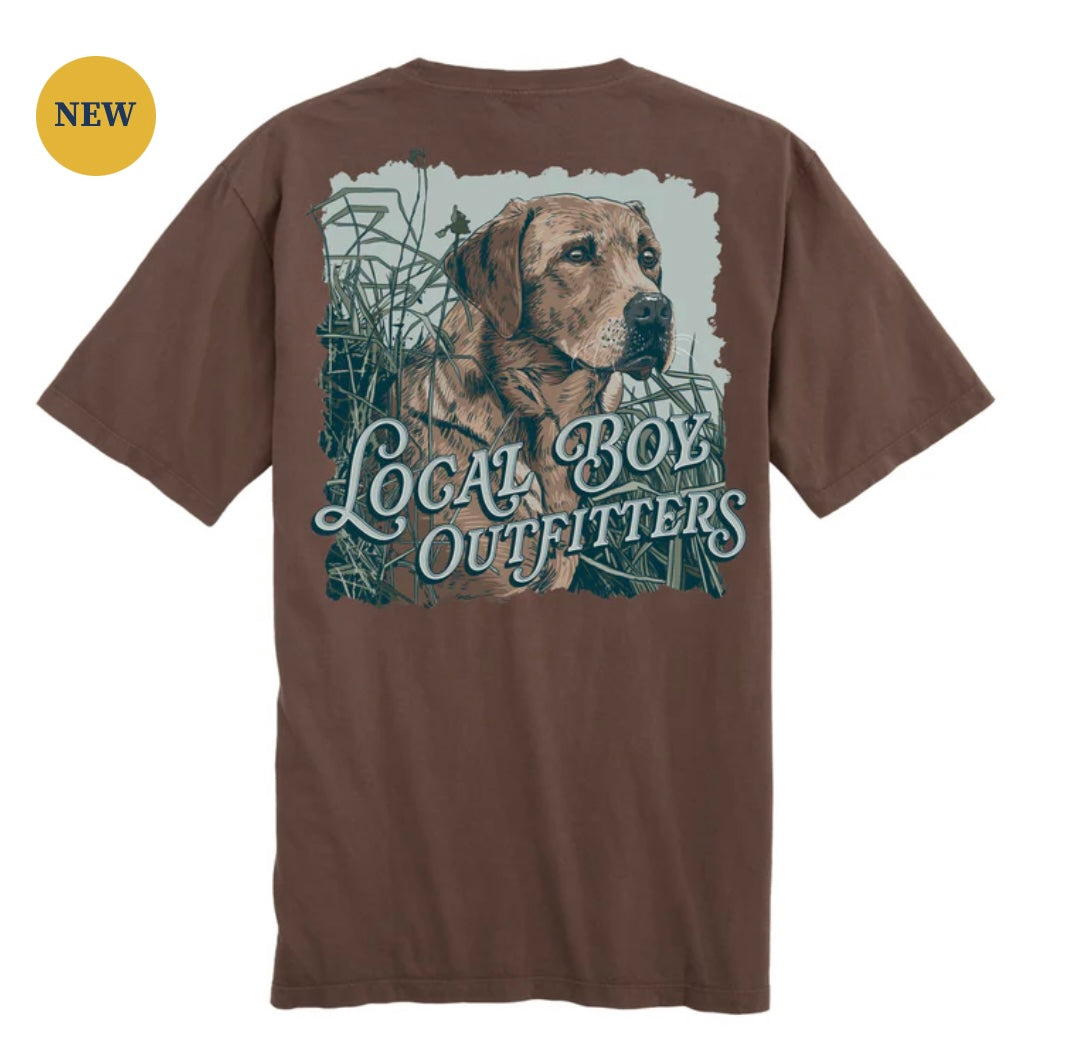 Local Boy Retriever Watch SS Tee - Espresso