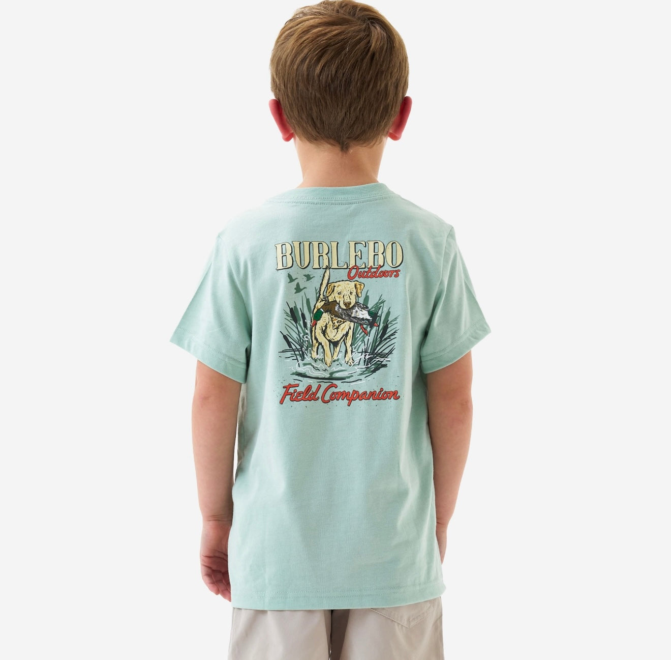 Toddler/Youth Burlebo Field Companion Tee - Heather Sage