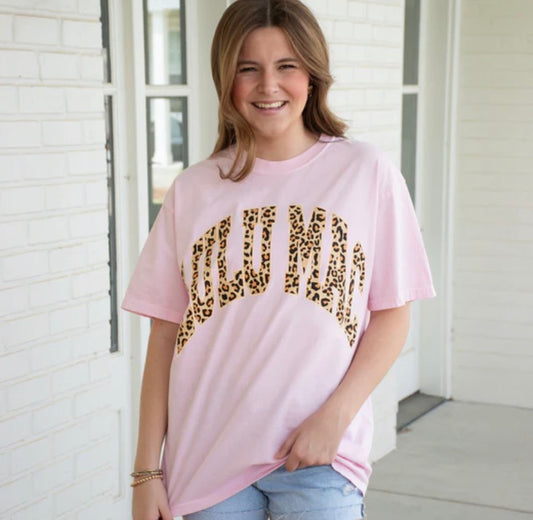 LULU MAC Leopard Adult Blossom Comfort Colors T-Shirt
