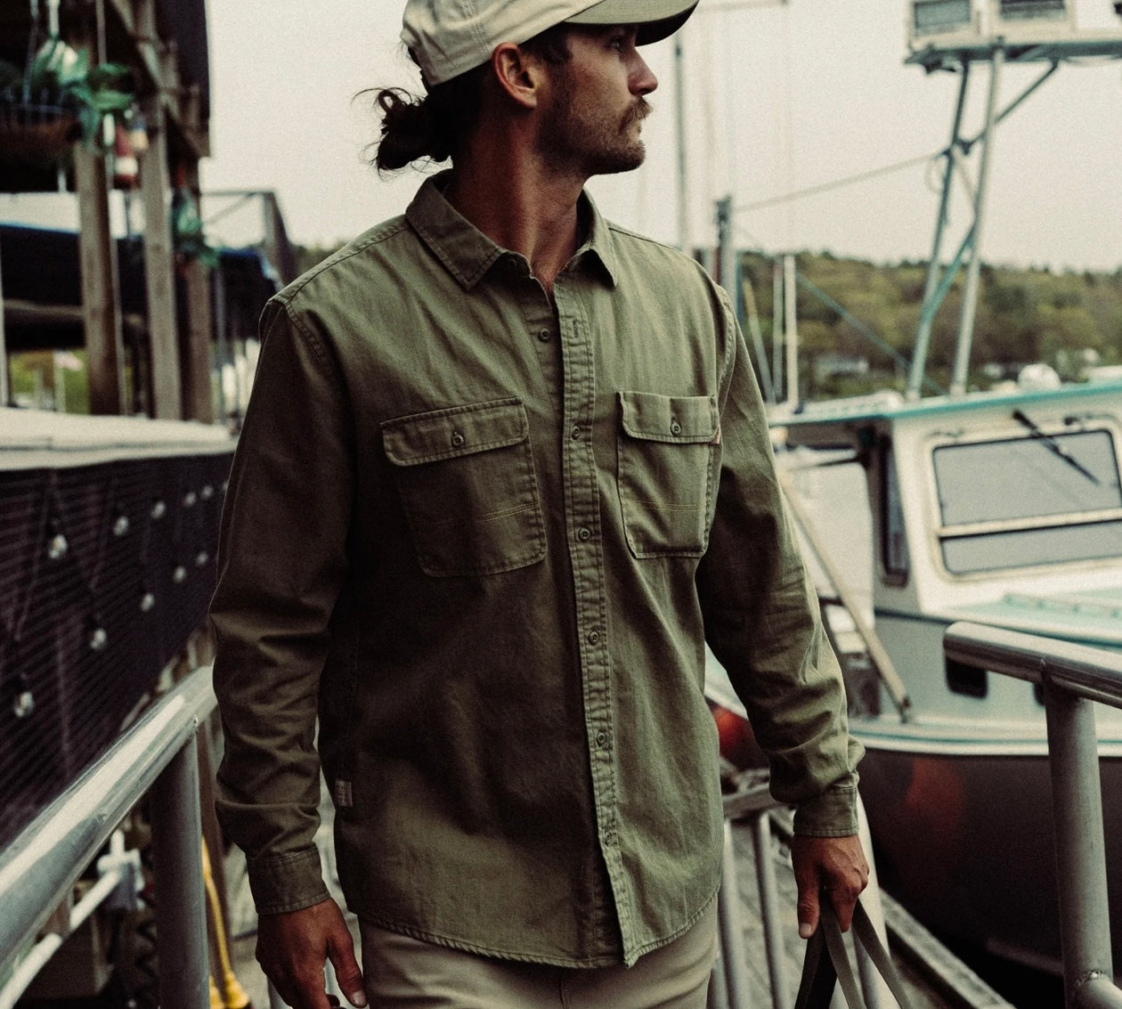 Marsh Wear South End Button Up - Light Olive