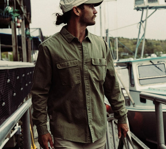 Marsh Wear South End Button Up - Light Olive