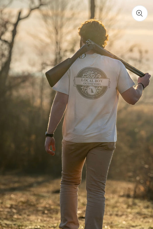 Local Boy Graphic S/S Heather Blend Crew - Vintage Sphere - Sand