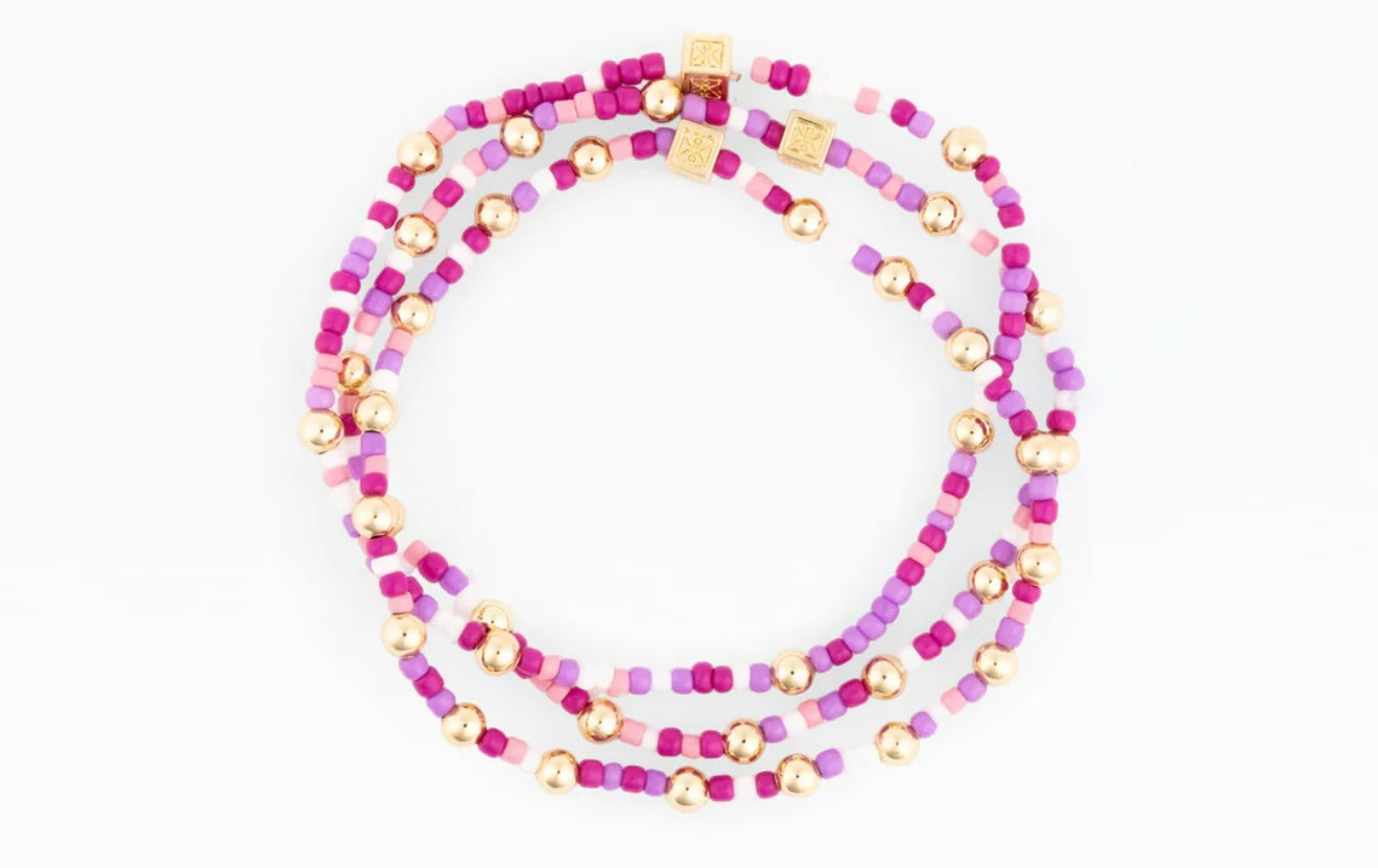 Michelle McDowell Purple Vivienne Bracelet - Set of 3