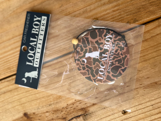 Local Boy Outfitters - Old School Camo Car Freshener-Black Ice Scent