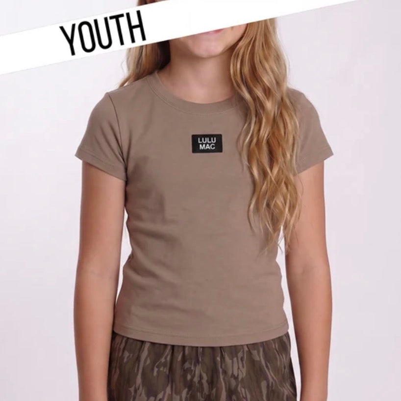 Lulu Mac Youth Baby Doll Top - Dark Taupe