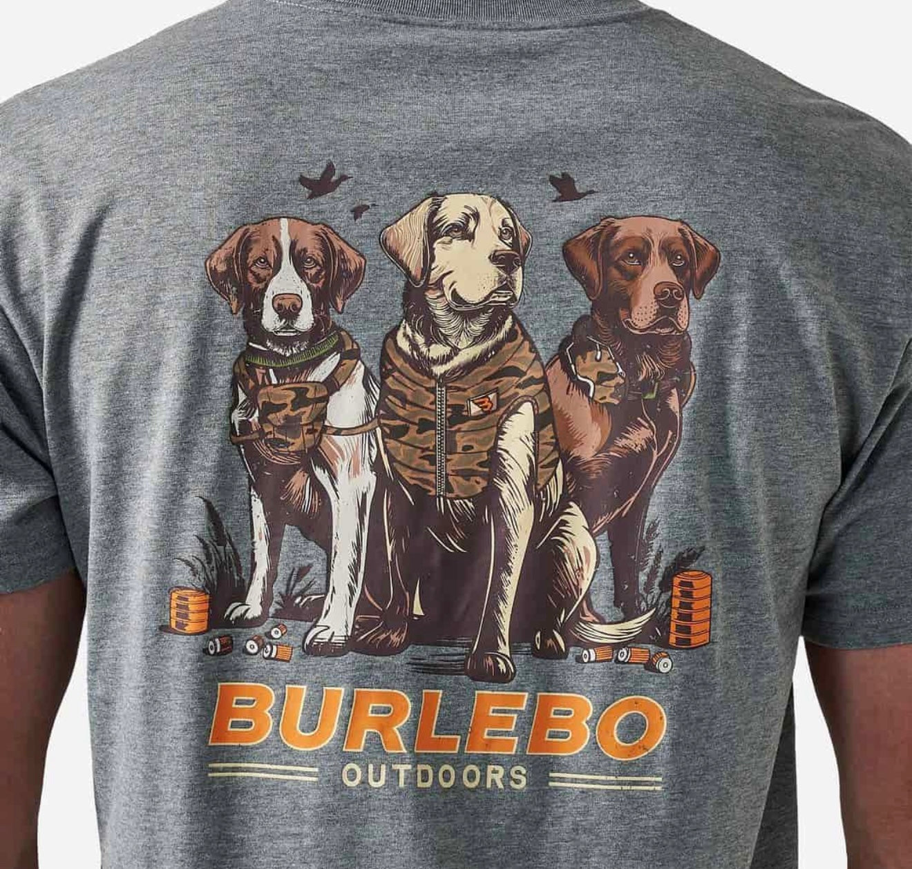 Burlebo SS Camo Duck Dogs - Dark Heather Grey