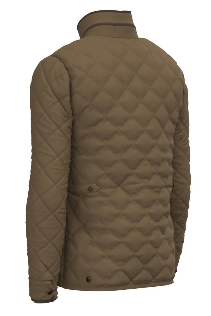 Local Boy Diamond Quilted Jacket - Mocha