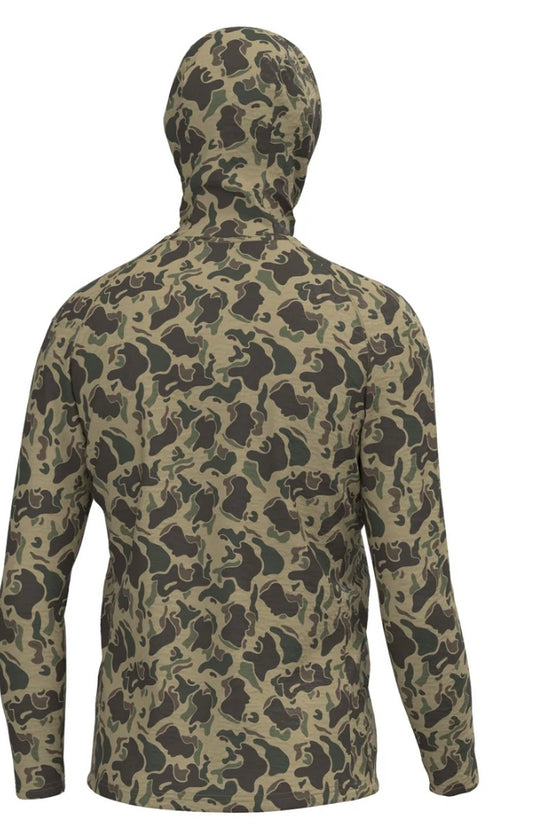 Local Boy Heather Blend Hoodie Retro Camo