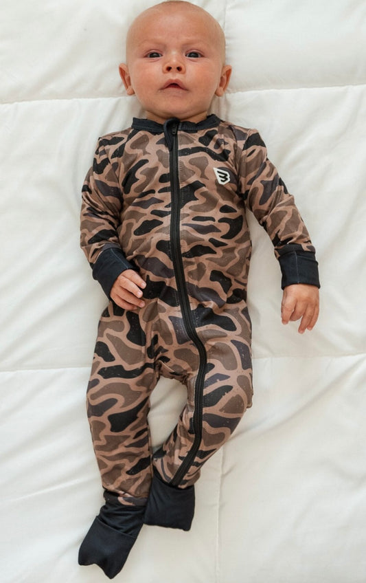 Burlebo - Baby Zip Up - Gauge Camo