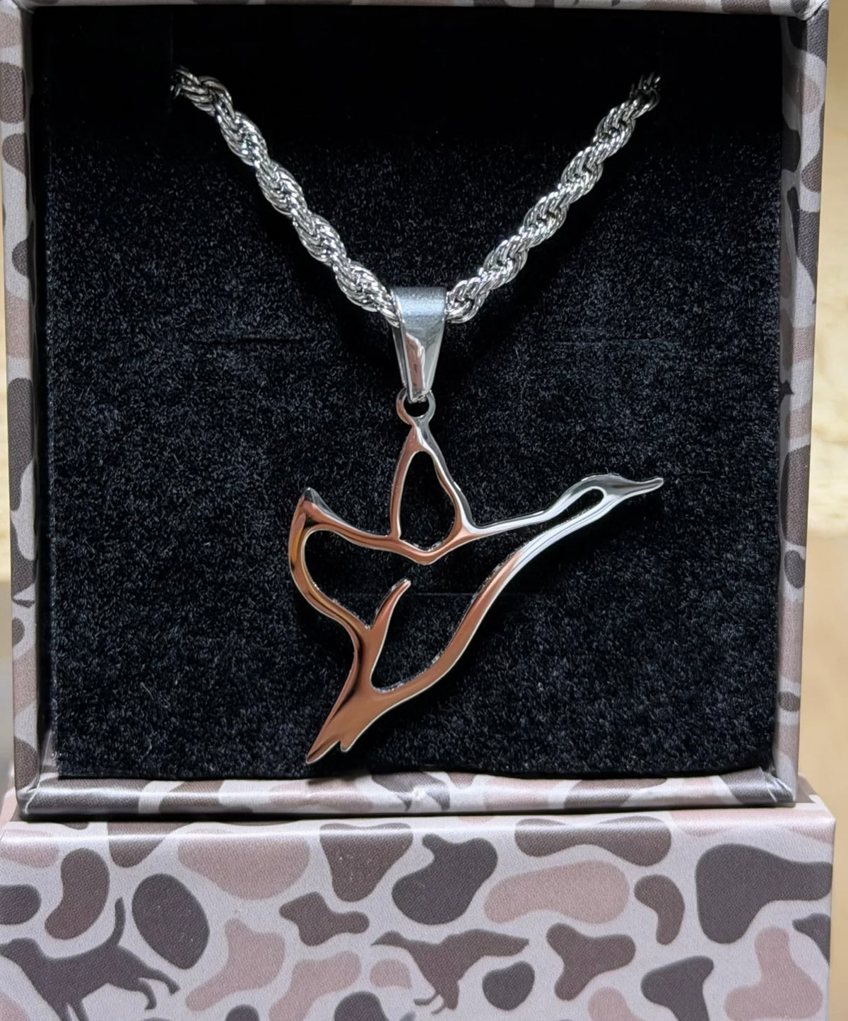 Combat Waterfowl Icon Pendant Necklace