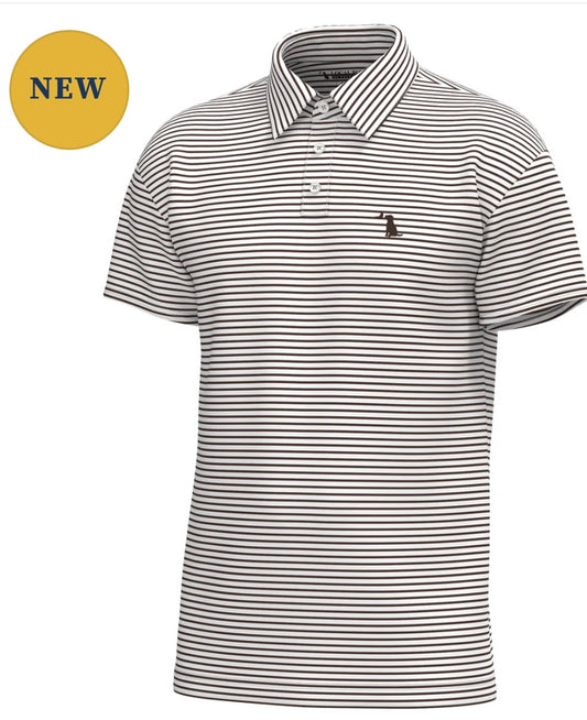 Local Boy Edisto Polo - Espresso/White