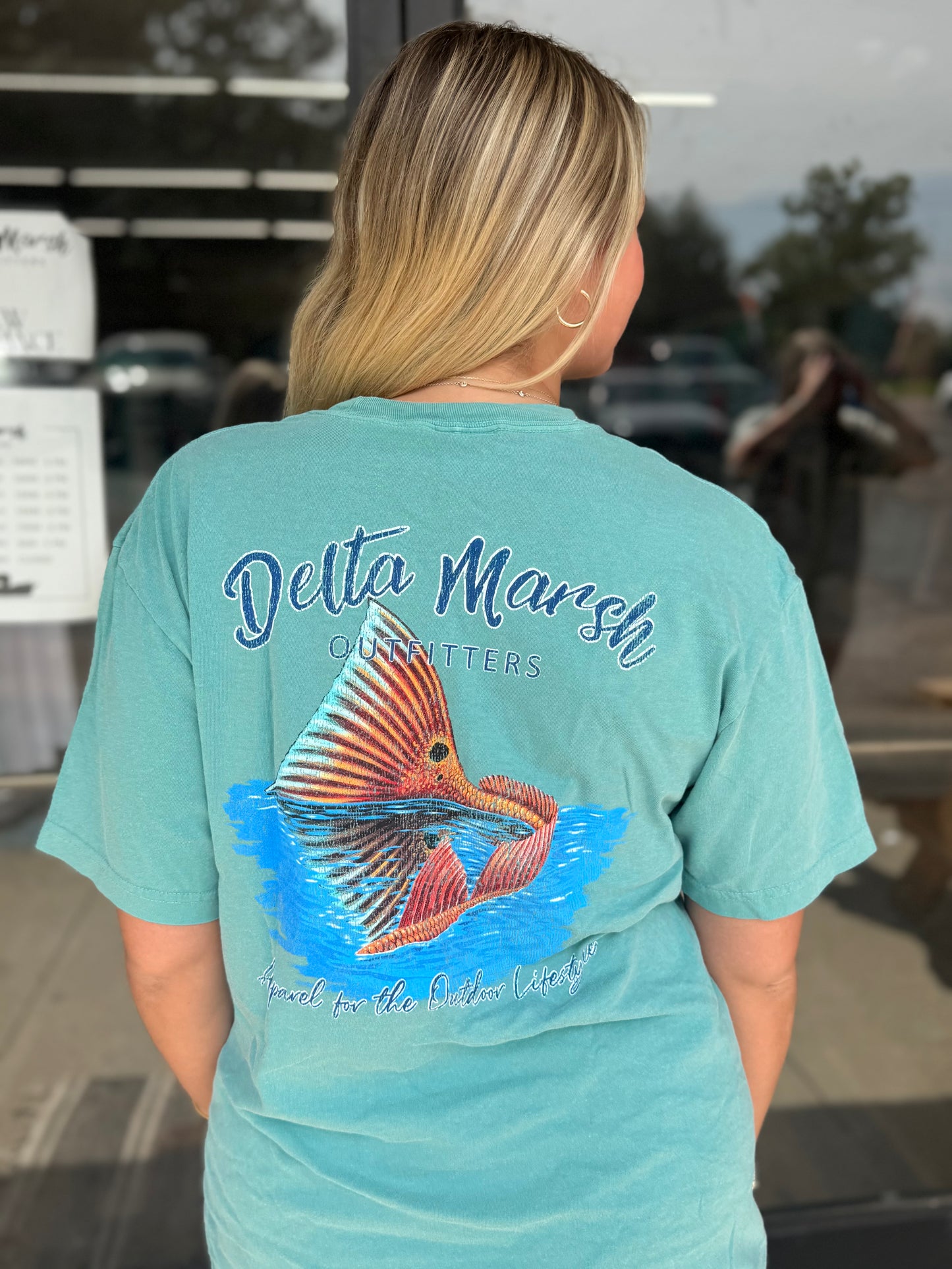 The Kolby Tucker Tee - Delta Marsh Outfitters - Seafoam