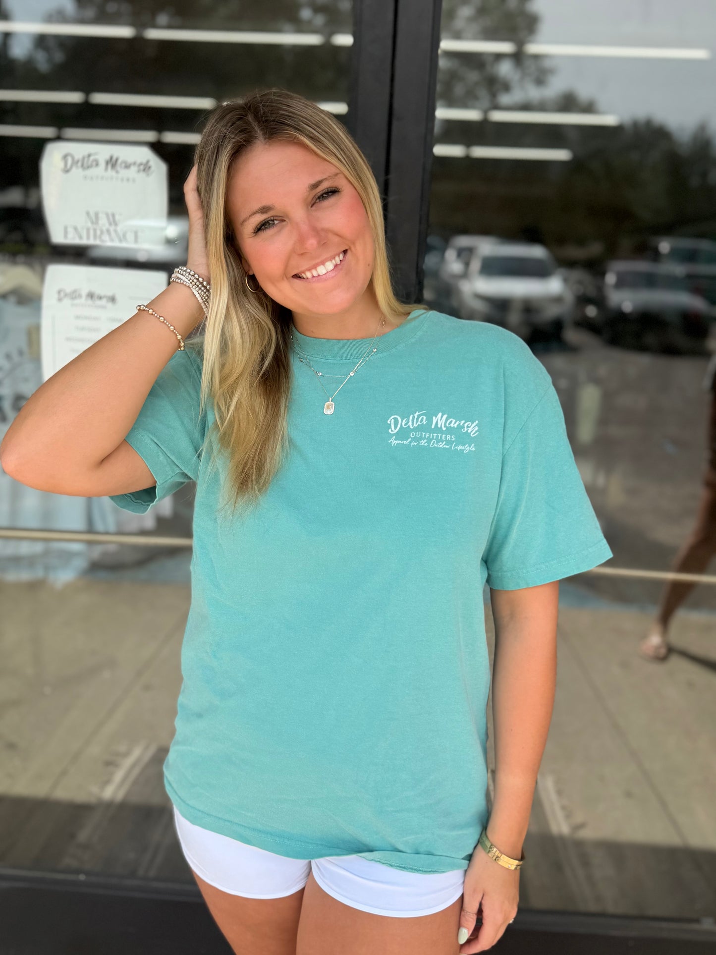 The Kolby Tucker Tee - Delta Marsh Outfitters - Seafoam