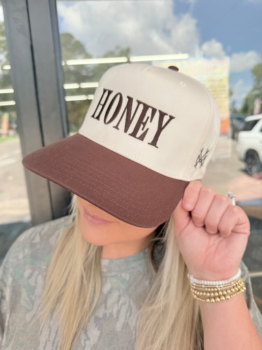 MHC HONEY Trucker Hat: Brown/ Natural Otto