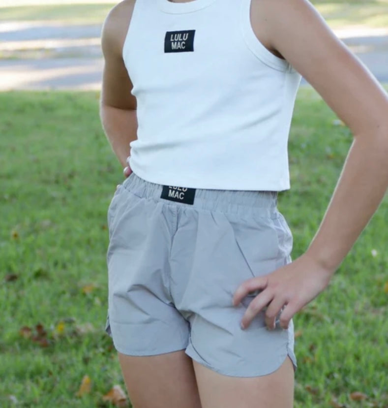Youth Lulu Mac Sport Grey Shorts