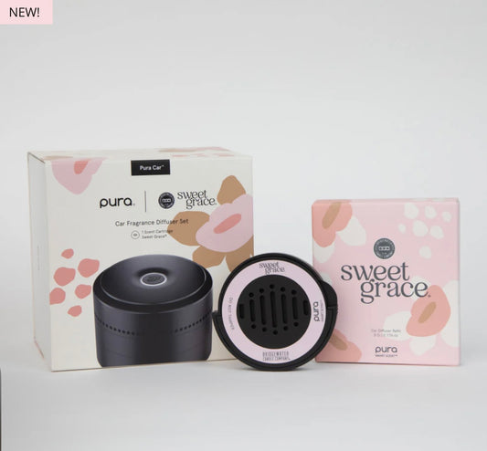 Bridgewater + PURA Car Diffuser Set with Sweet Grace