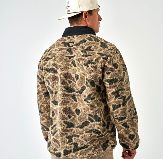 Burlebo Sherpa - Quarter Zip - Rocky Mountain Camo