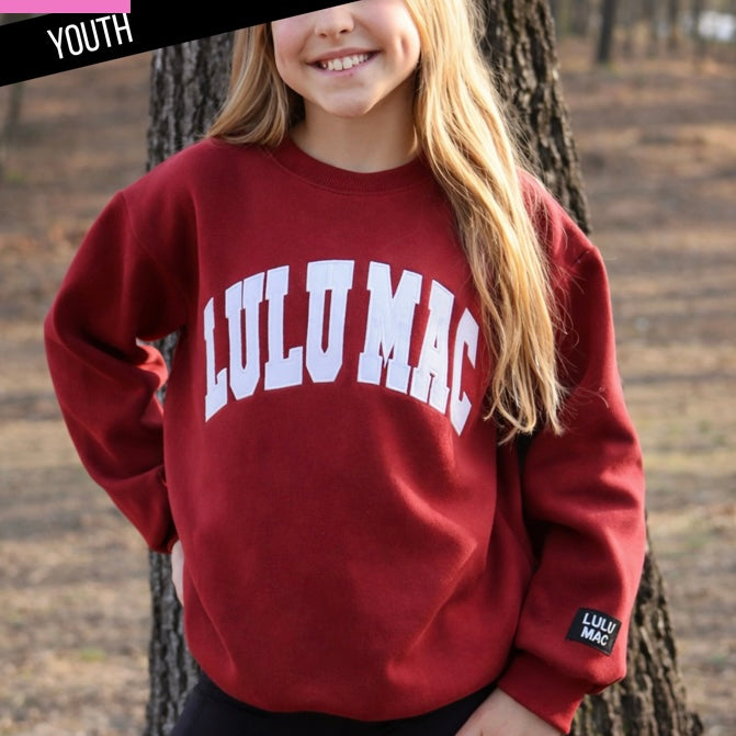 Youth Lulu Mac Crimson/White - STITCH