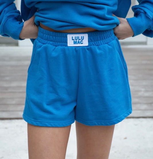 Lulu Mac Terry Cloth Short - Bright Blue