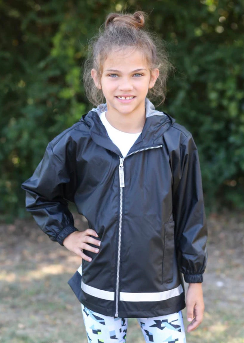 YOUTH Girlie Girl Originals Rain Coat- Black