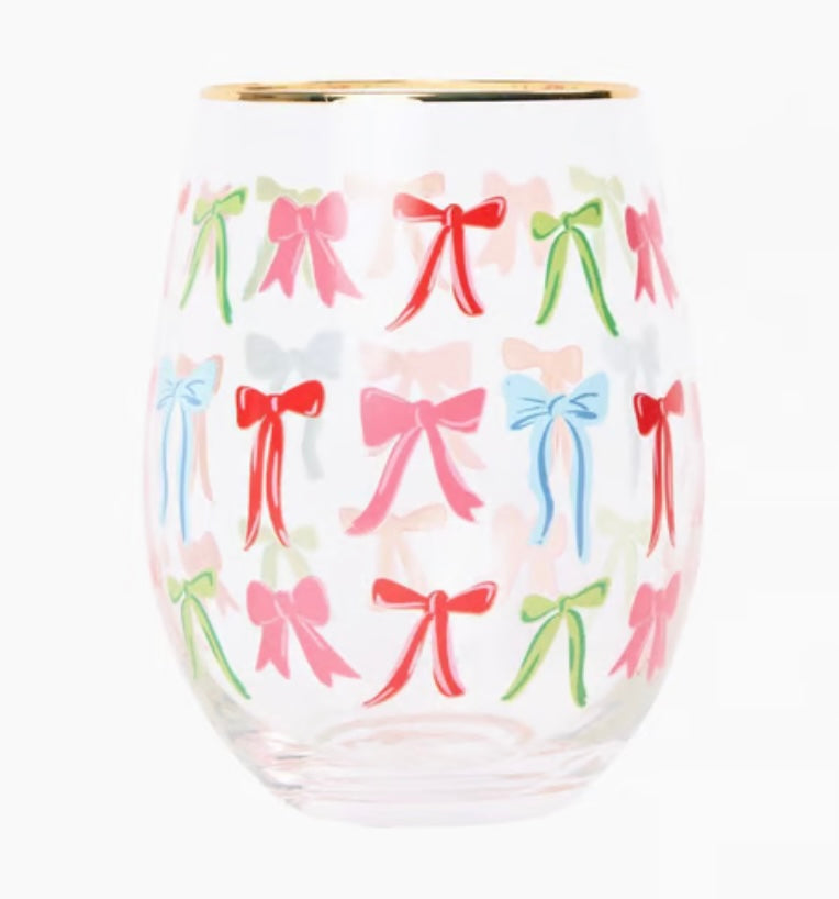Mary Square Wine Glass A Bowtiful Christmas