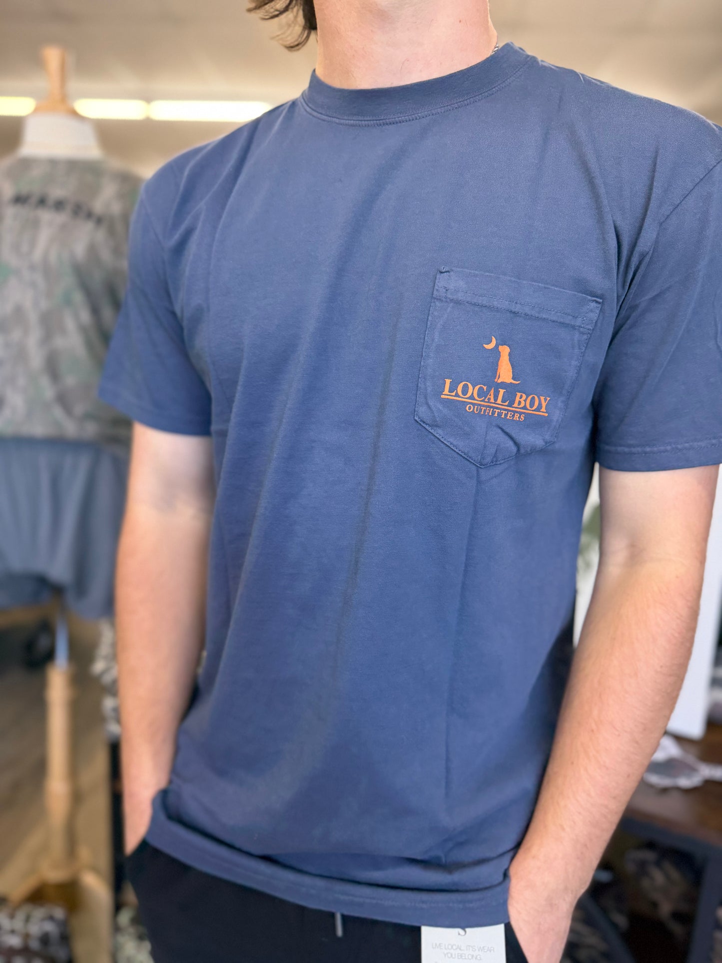 Local Boy Neon Mount SS Tee - Navy