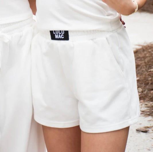 Lulu Mac Terry Cloth Short - White