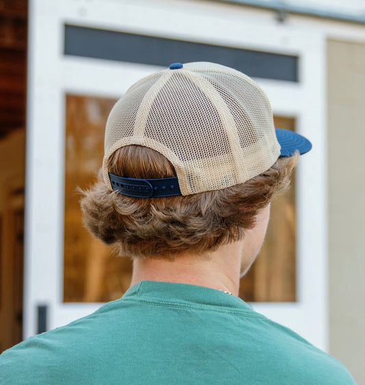 Old South Flying South - Trucker Hat - Khaki/Navy