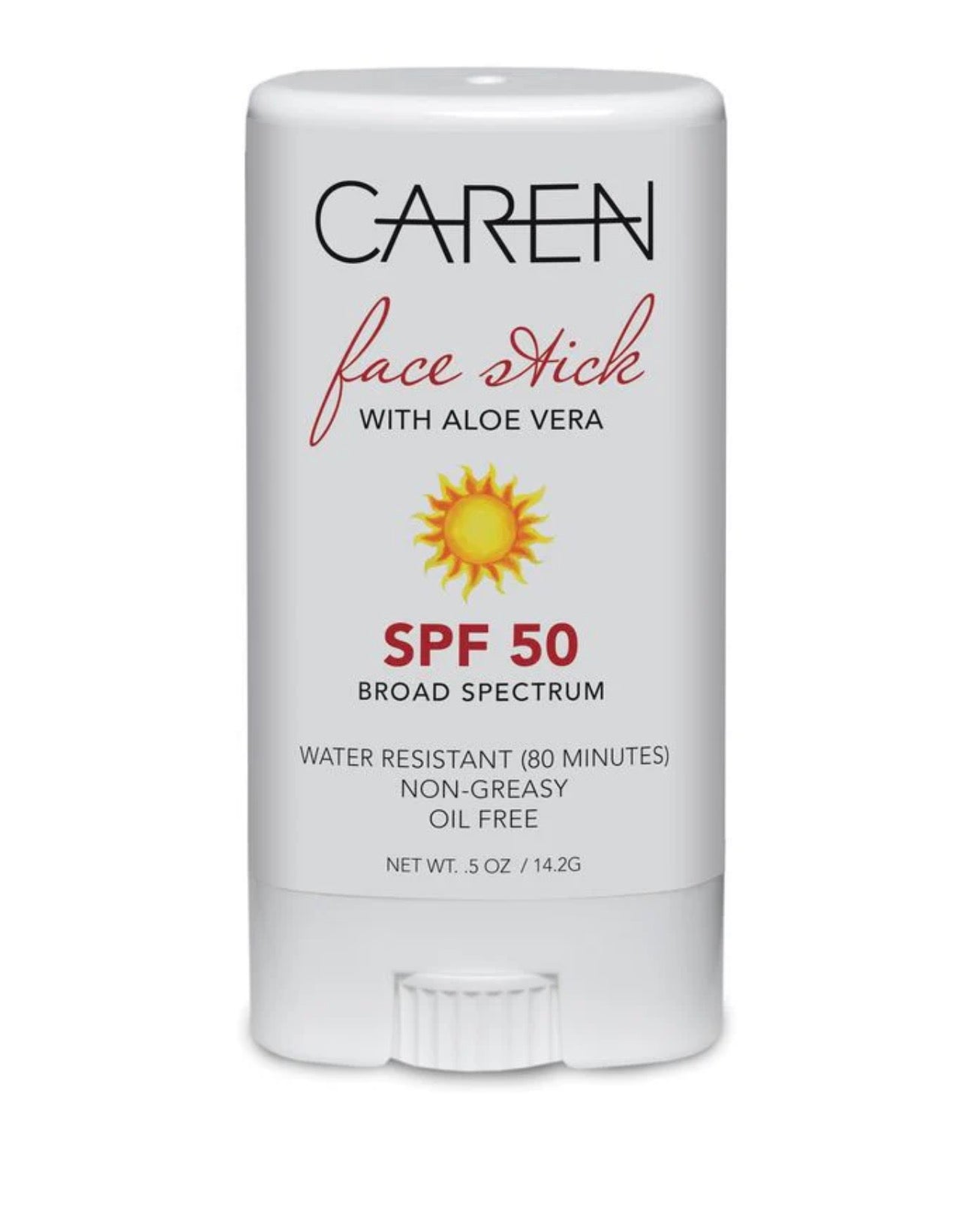 Face Stick with Aloe Vera Sun Stick .5 oz
SPF 50