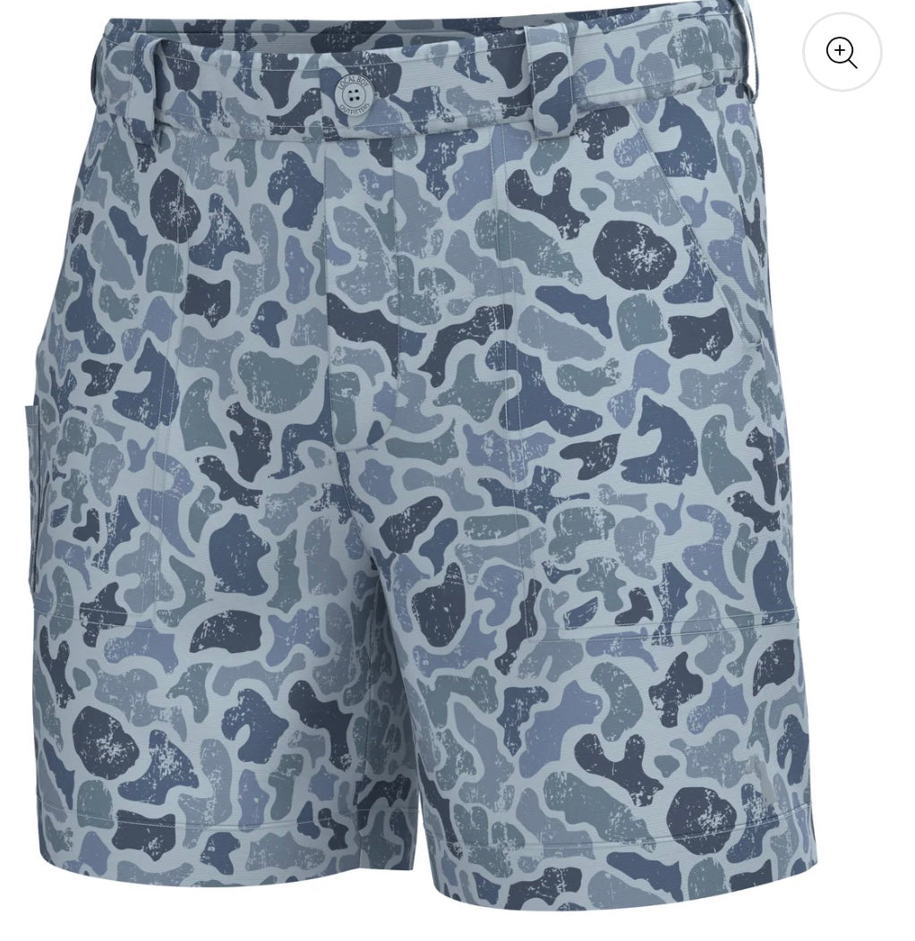 Local Boy Chum Shorts - Distressed LCF Cobalt