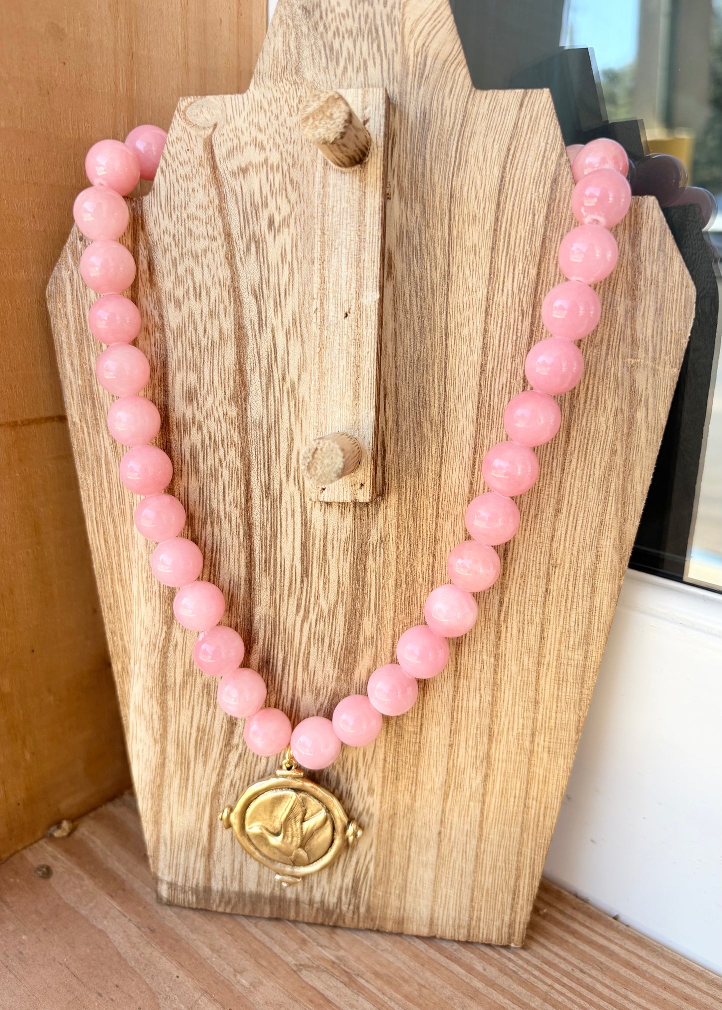 The Signature Duck Necklace by MC: Pink