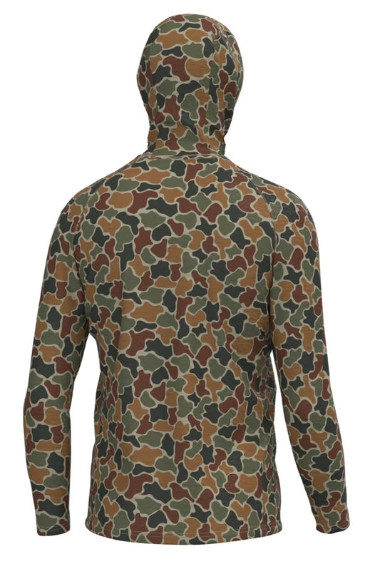 Local Boy Heather Blend Hoodie Forest Camo Autumn