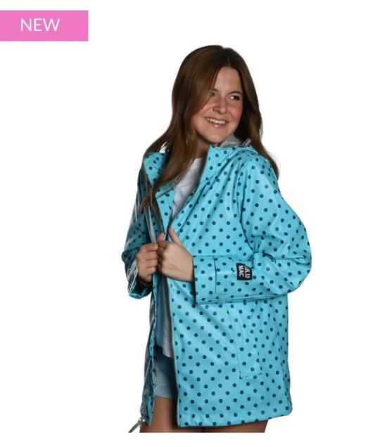 Lulu Mac Raincoat Polka Dot Blue/Navy
