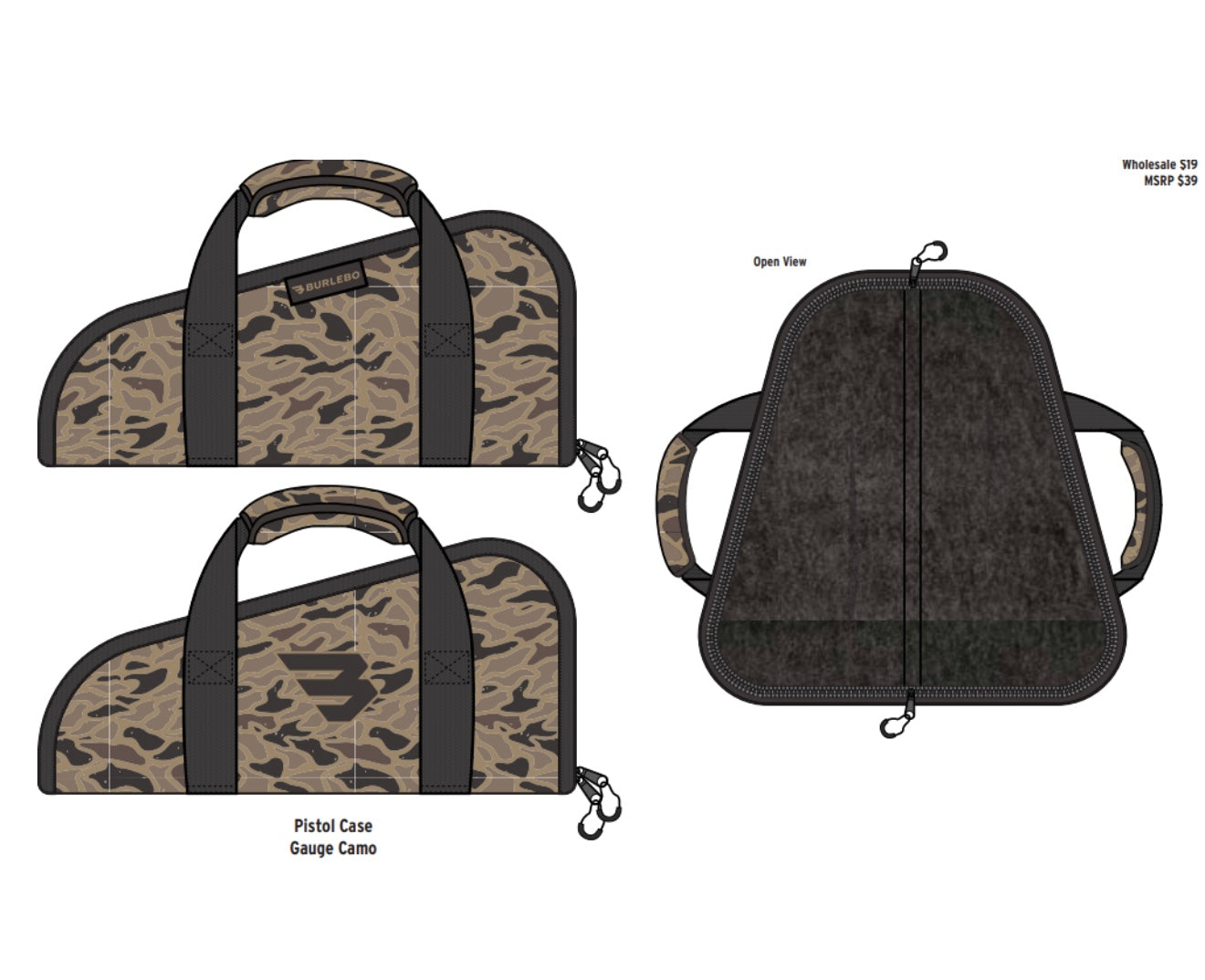 Burlebo Pistol Case - Gauge Camo