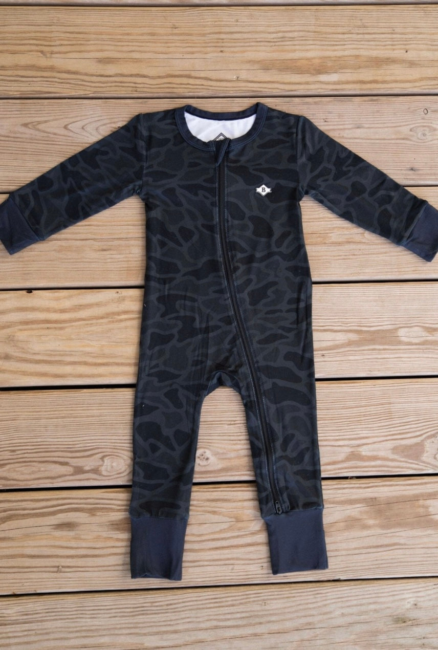 Burlebo - Baby Zip Up - Black Camo