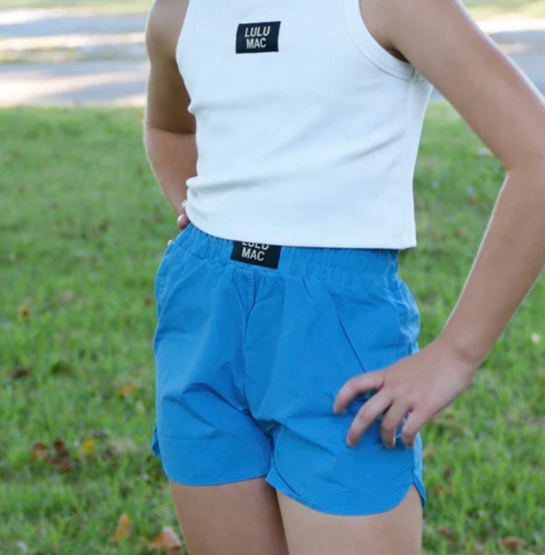 Youth Lulu Mac Teal Shorts