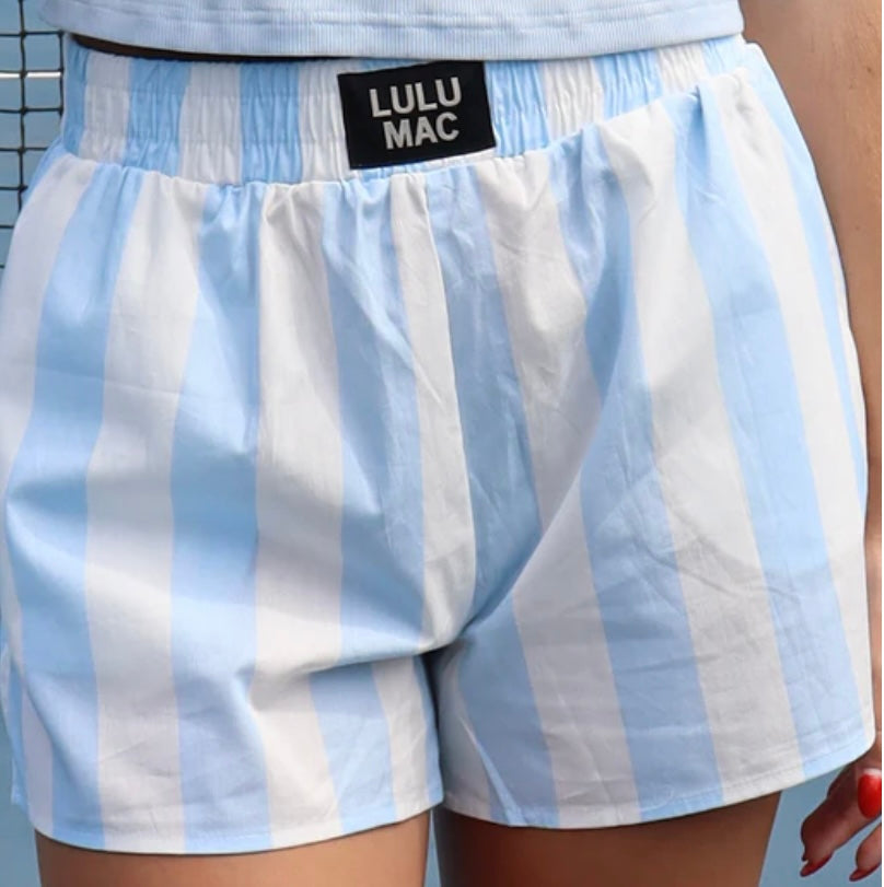 LULU MAC Darby Boxer Short - Light Blue