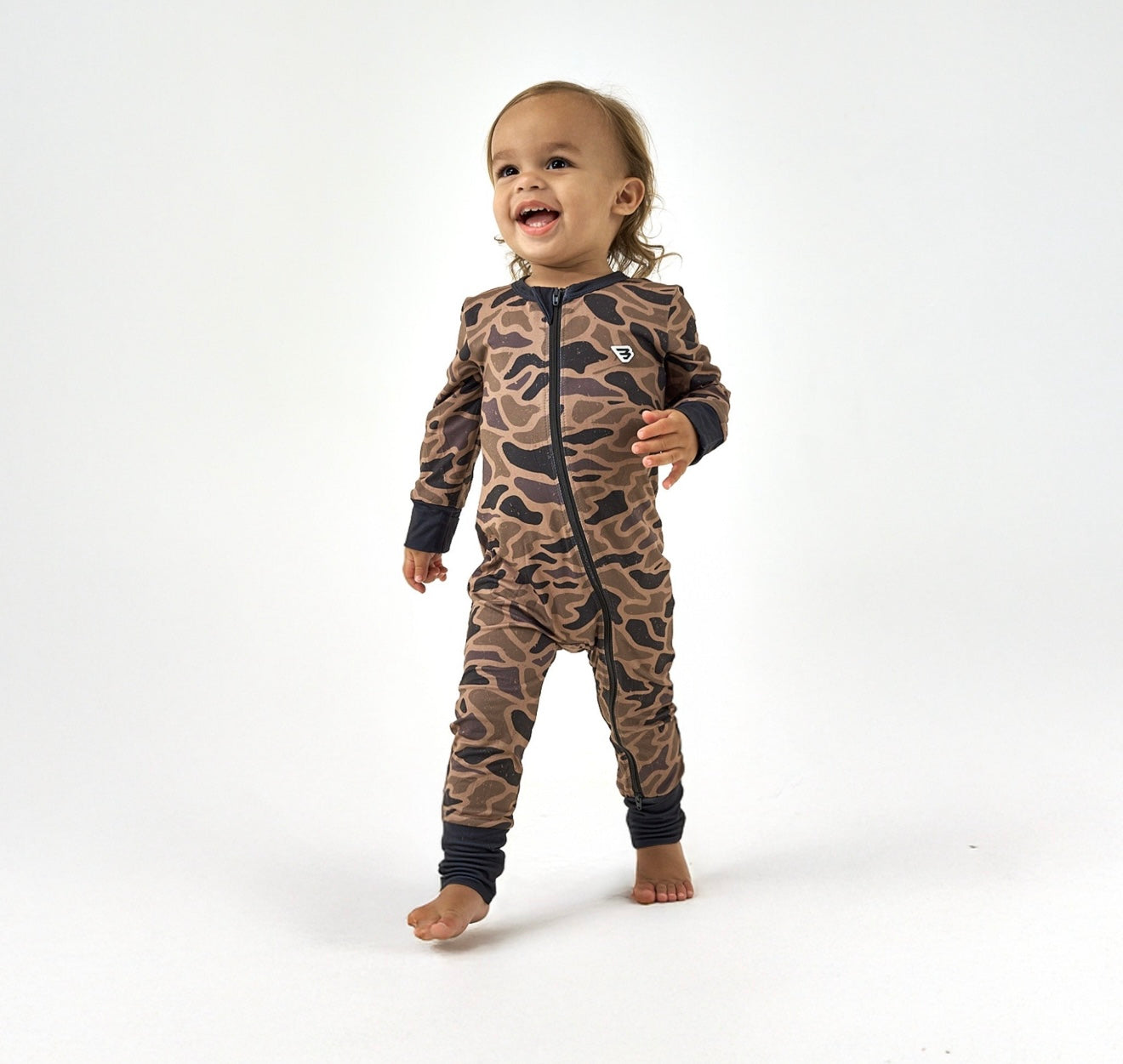 Burlebo - Baby Zip Up - Gauge Camo