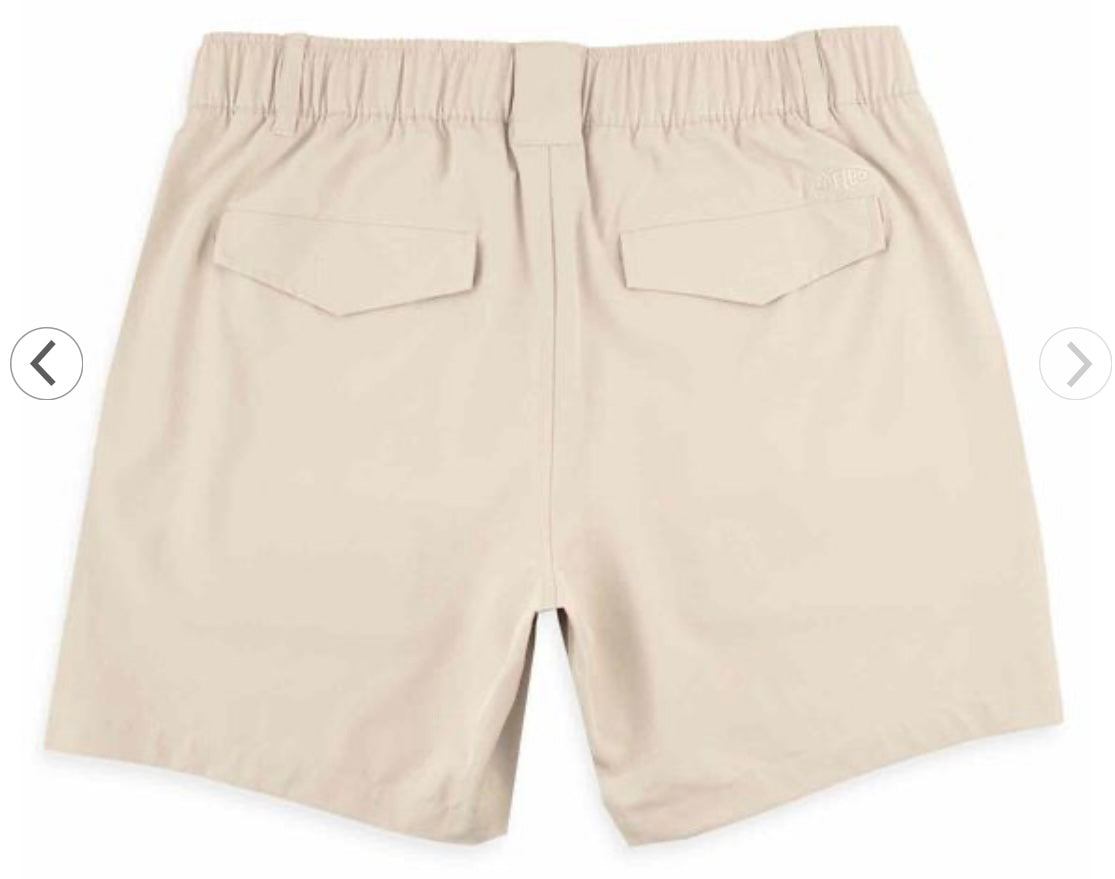 AFTCO - Mens Everyday Stretch Shorts - Khaki 7” inseam