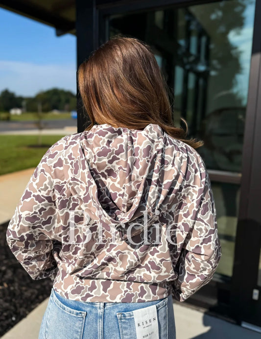 Duck Camo Quarter Zip Pullover