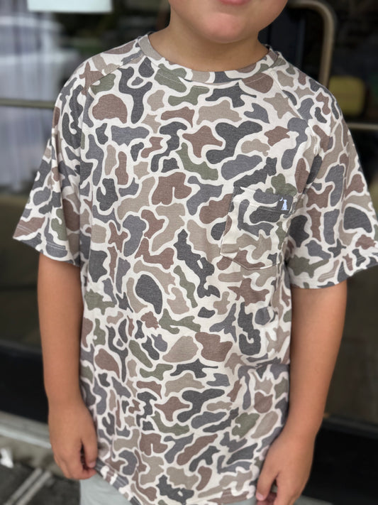 Local Boy Outfitters Youth Heather Blend Crew Neck SS T-shirt - Localflage