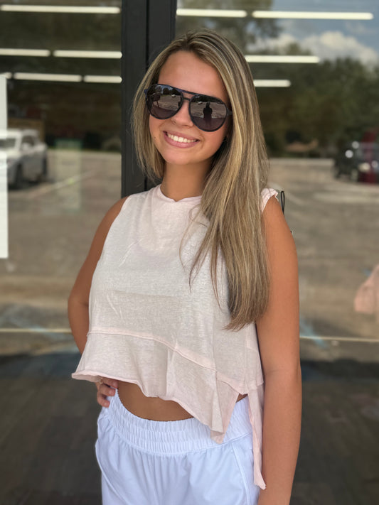 Perfect Layer Sleeveless Top: Pink