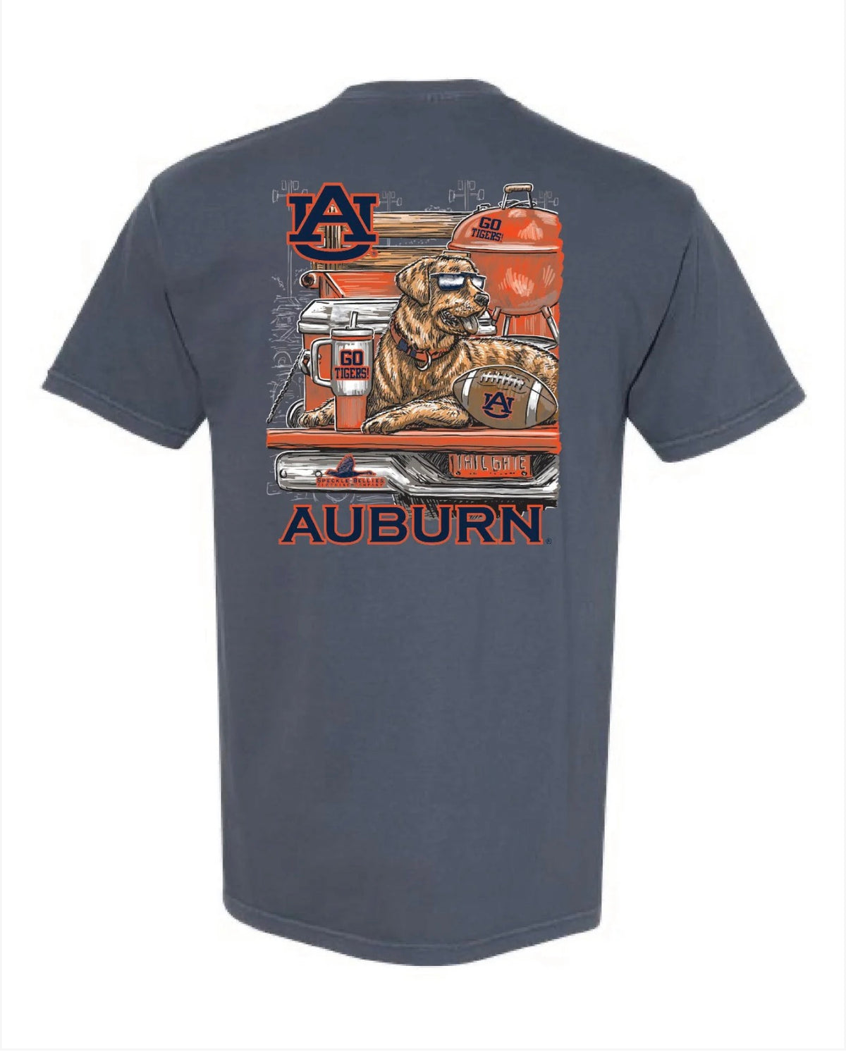 Speckle Bellies Auburn Tumbler Lab- Denim