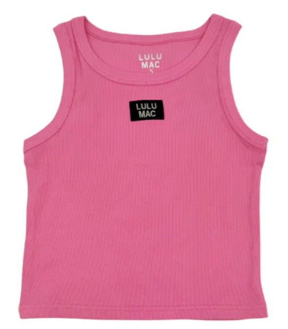 Lulu Mac OG Tank - Bubblegum/ Black Logo